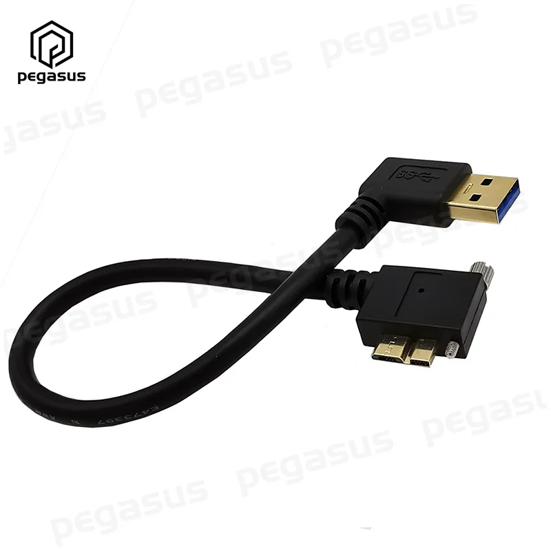 5 Гбит/с позолоченный 25 см USB 3 0 Micro B папа левый/правый угол для A кабель |