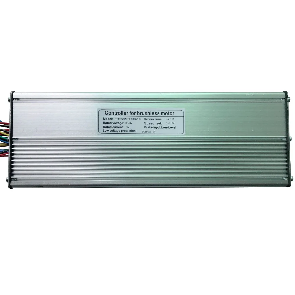 18 Mosfet контроллер KT подходит для 48V 1500/2000 ваттовый мотовелосипед; безщеточный безредукторных мотор для центрального движения двойной режим/Синусоидальная волна, фара для электровелосипеда в ключевой программист