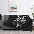 Плед для детской кроватки, с пентаграммой, сатанической оккультной церковью сатаны, козы, S5Xl