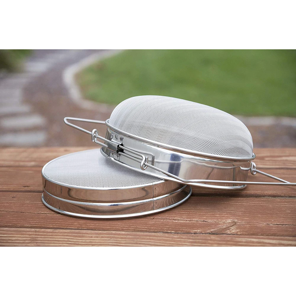

Reusable Mesh Filter Honey Strainer Double Sieve Stainless Steel Beekeeping Equipment Straining Yogurt Strainer Beekeeping Tools