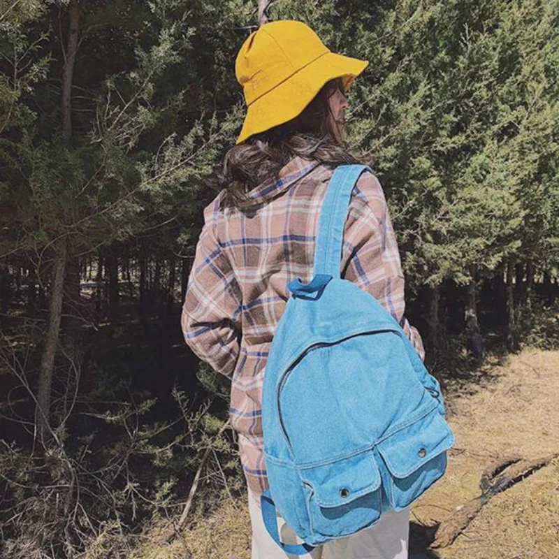 Street Art Literary Canvas Backpack Minimalist Retro Wild Leisure Korean Schoolbag Bag Travel | Багаж и сумки