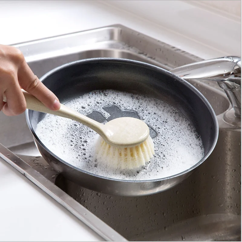 

Multifunctional long-handled household scrubbing tool, decontamination brush, sink, stove, non-stick pan cleaning brush