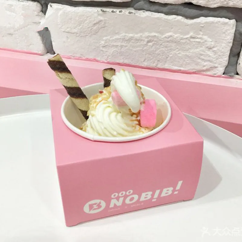 100 шт. креативная розовая чашка для мороженого прозрачная пластиковая холодных