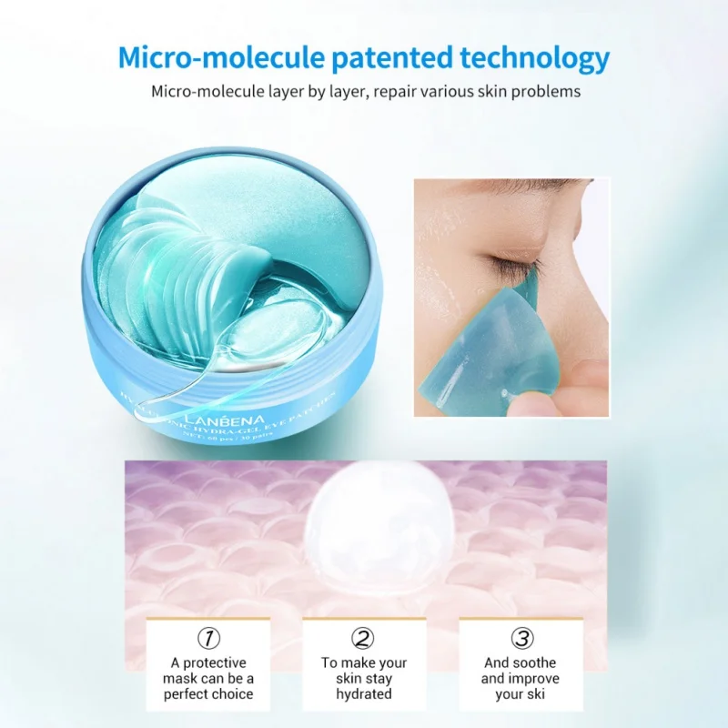 

60pcs Eye Collagen Mask Eye Patch Skin Care Hyaluronic Acid Gel Moisturizing Anti Aging Remove Dark Circles Product Skin Care