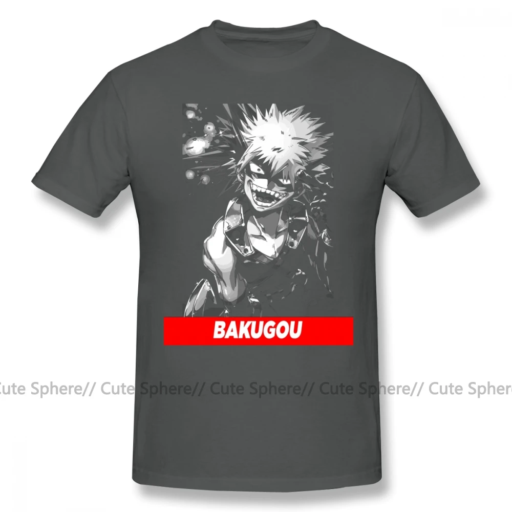 Bakugou футболка Bakugou Boku No Hero Academy футболка уличная плюс размер футболка потрясающая Мужская футболка с короткими рукавами и принтом