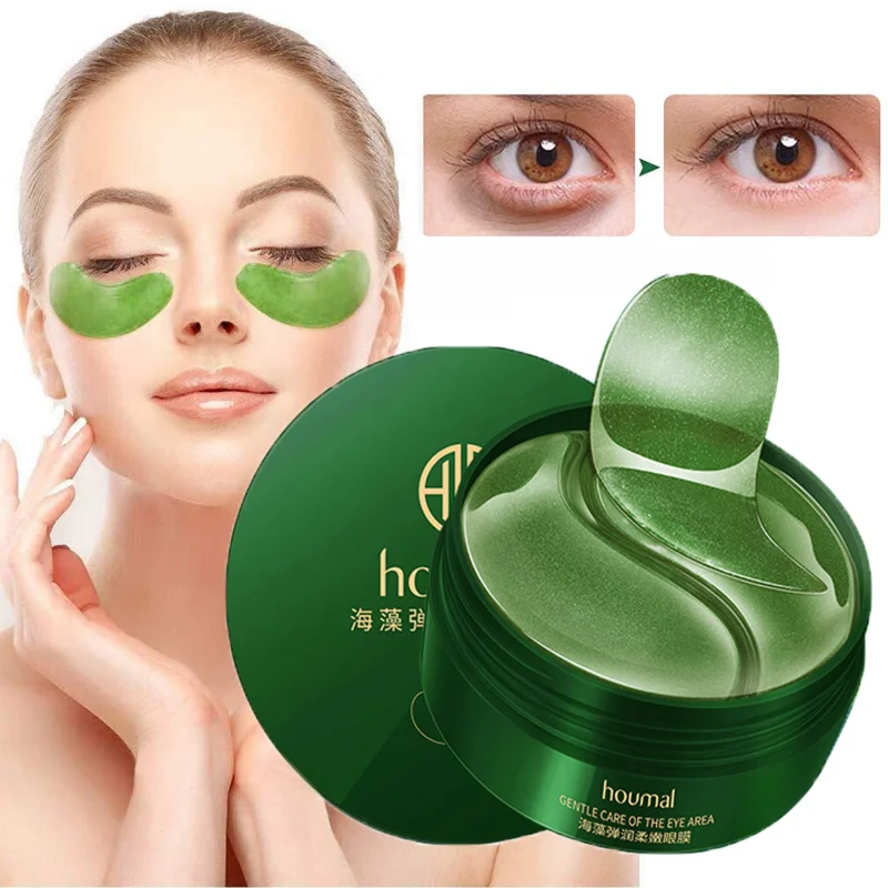 

60pcs Gold Moisturizing Seaweed Crystal Collagen Eye Mask Patch Anti-Wrinkle Anti Aging Remove Dark Circles Bags Eye Care
