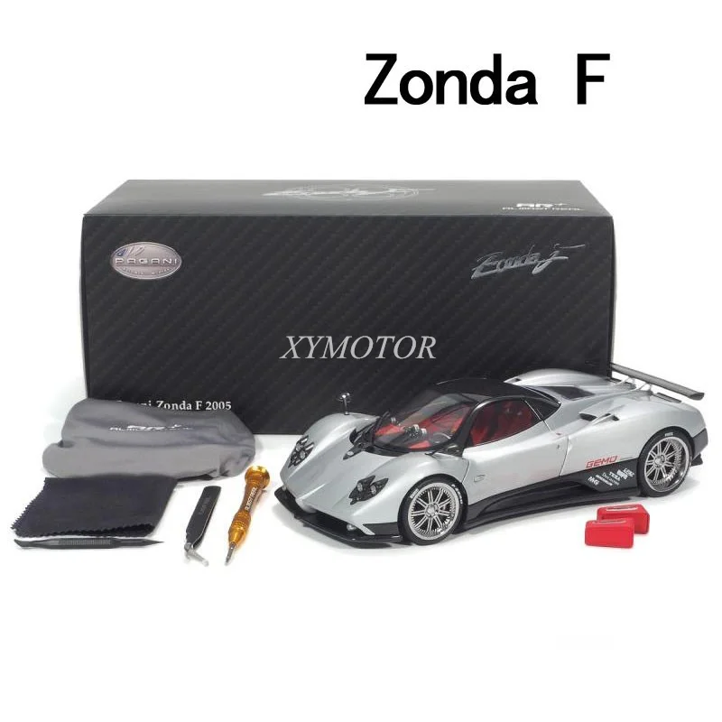 

1/18 Almost Real AR For Pagani Zonta F 2005 Geneva Show Diecast Model Car Silver Kids Toys Boys Girls Gifts Collection Display