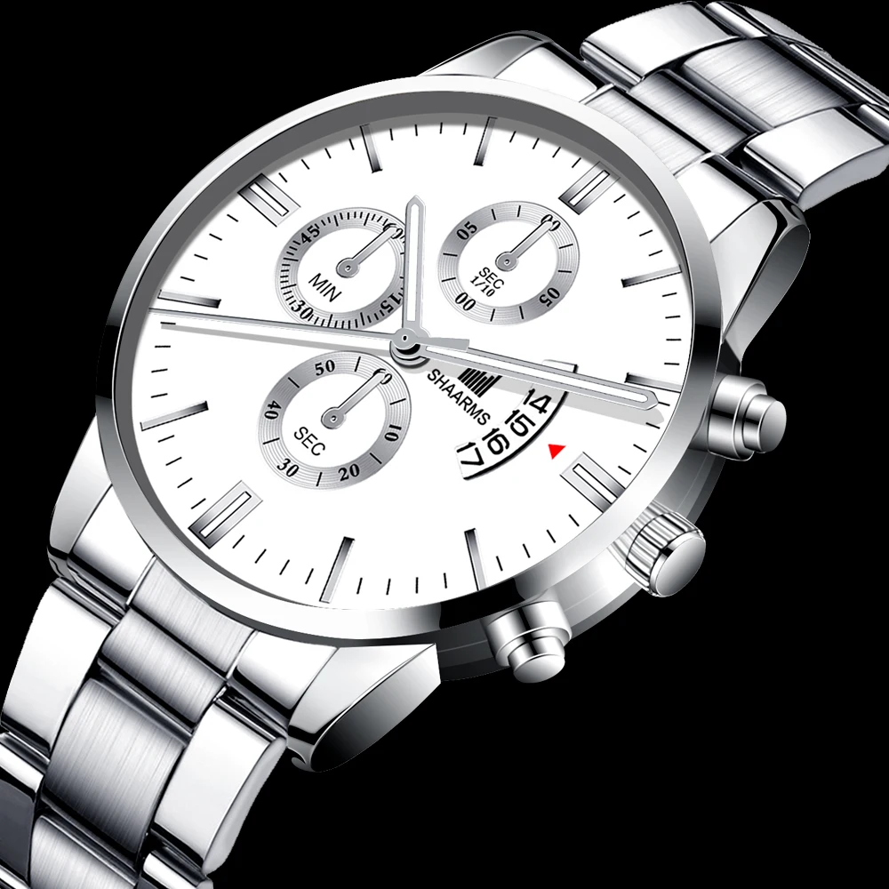 Мужские спортивные часы SHAARMS военные с датой Роскошные Кварцевые наручные