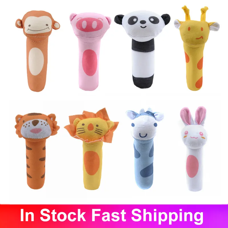 

Baby Classic Toys Animal Handbells Developmental Toys Bed Bells Kids Baby Soft Toys Rattle Lovely Soft Mobiles Kawaii Toy Gift