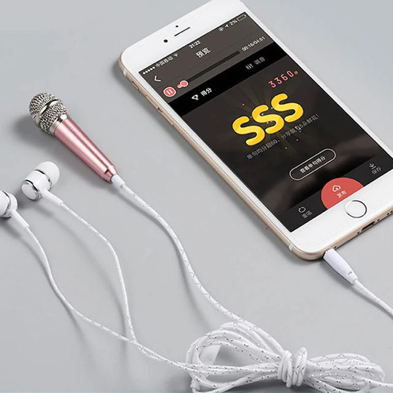 Портативный мини микрофон для мобильного телефона ноутбука ПК настольного