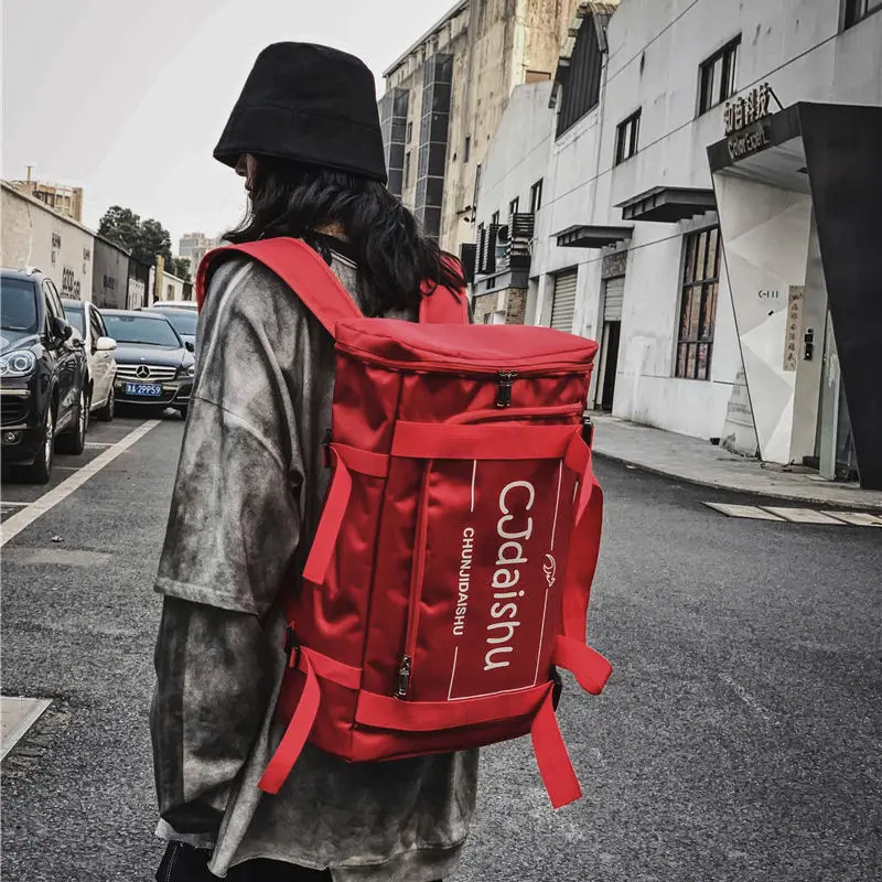 

Backpack Men Simple Letters Oxford Outdoor Leisure Multi-function Large-capacity Sports Travel Bag