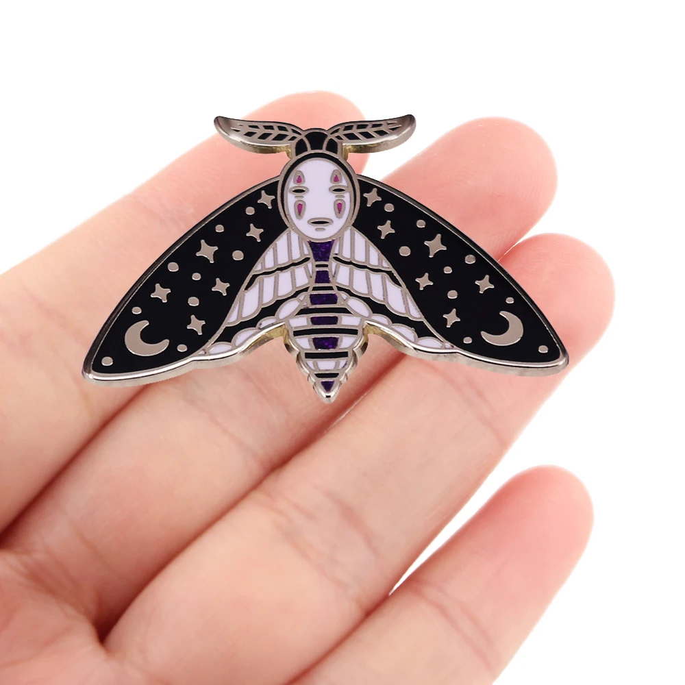 

DZ1848 Anime Icons Manga Ghost Enamel Pins Custom Brooches Lapel Badge Clothes Backpack Decoration Jewelry For Friends Gift