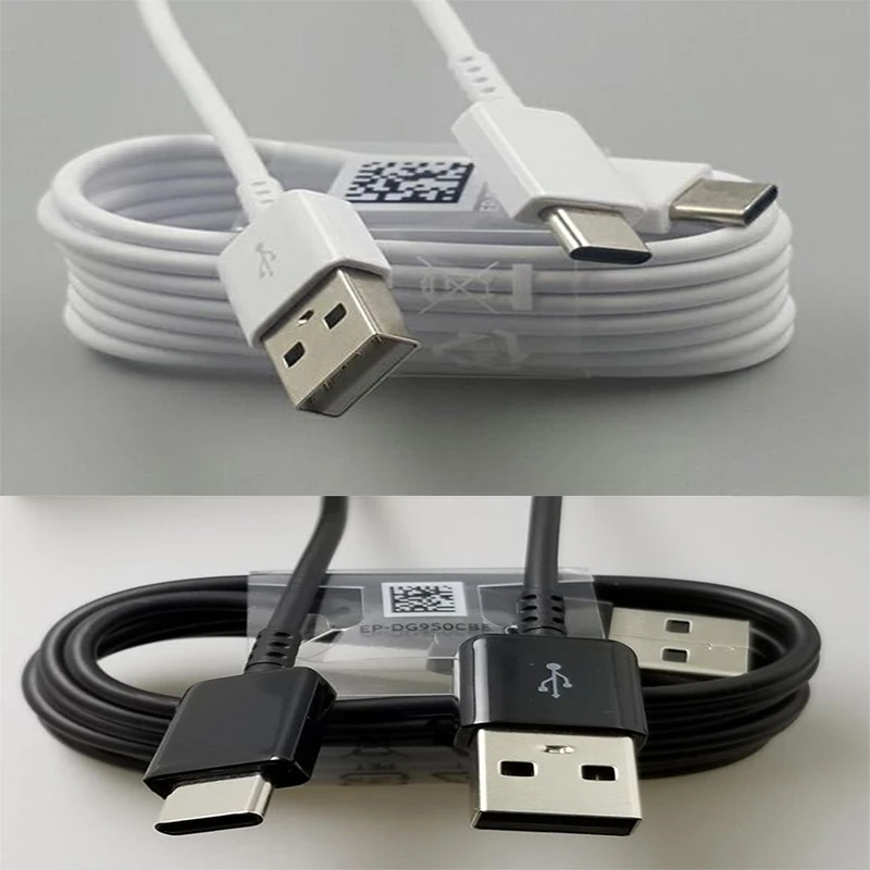Кабель быстрой зарядки Samsung USB-Type-C 0.28м 1.2м 1.5м 2м 3м белый черный. | Мобильные