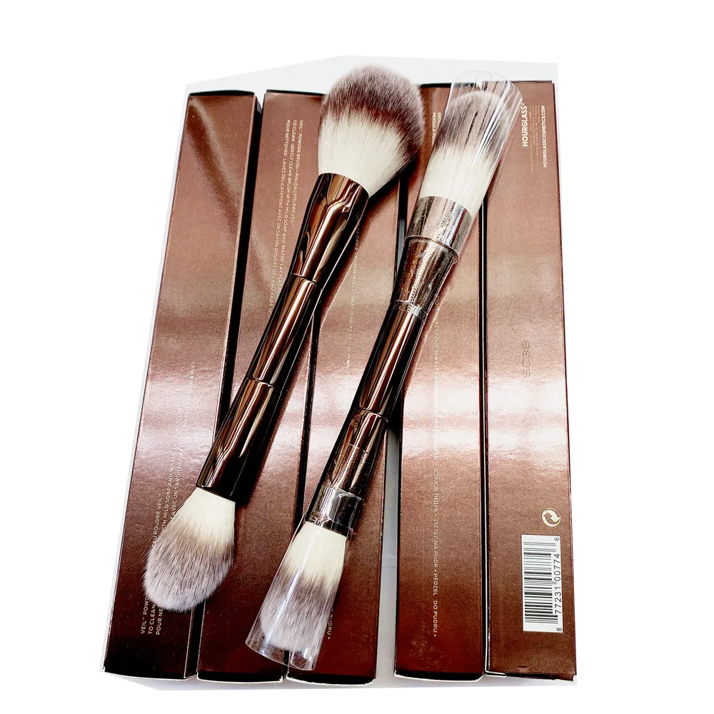 

2021 Double-ended Powder Highlighter Setting Cosmetics Makeup Brush Ultra Soft Synthetic Hair