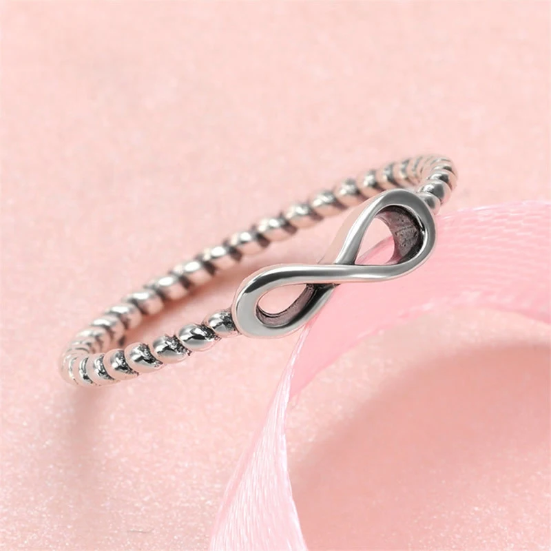 Калетин белое золото цветные кольца для женщин бесконечность амулеты лучший