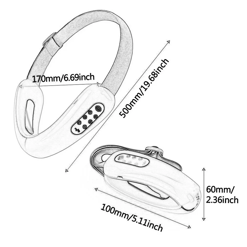 

Microcurrent V Face Shaping Facial Massager Hot Compress Therapy V Line Face Slimming Device V Shape Double Chin Firm Lift Up