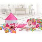 Детская палатка 3 шт., домик для игр с единорогом, портативная складная палатка для девочек, для внутреннего бассейна, для океана, Детская уличная Игровая палатка, детский подарок