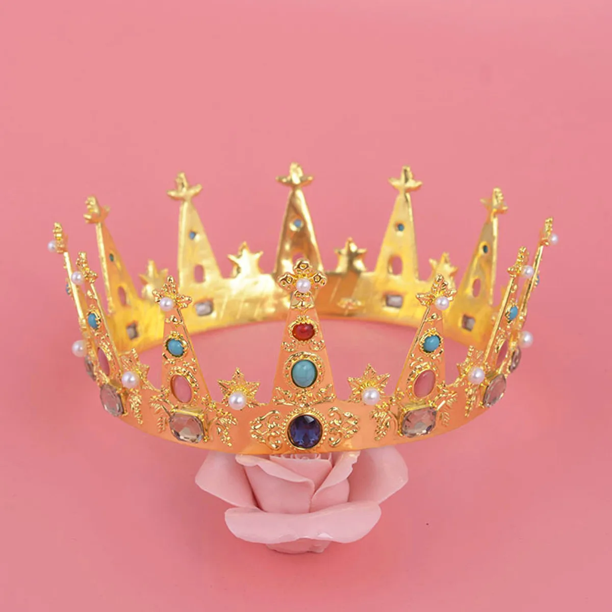 Барокко кристалл Винтаж королевская Королева Король диадема и короны