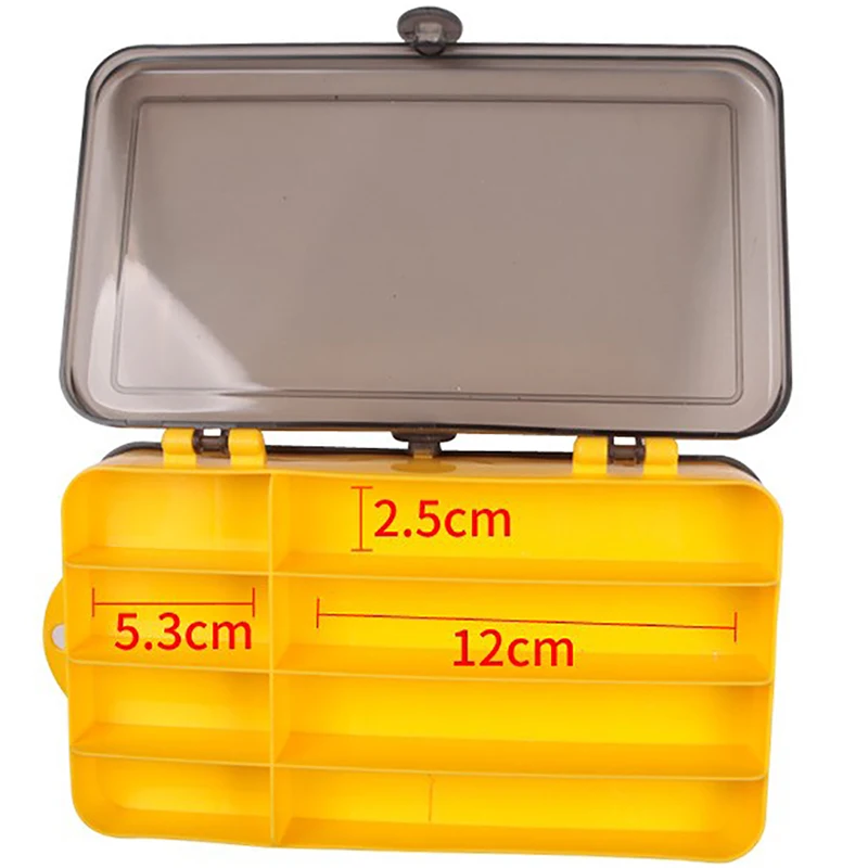 

Fishing Tackle Box Waterproof Double Side Bait Lure Hooks Storage Boxes Carp Fly Fishing Accessories 13 Compartments