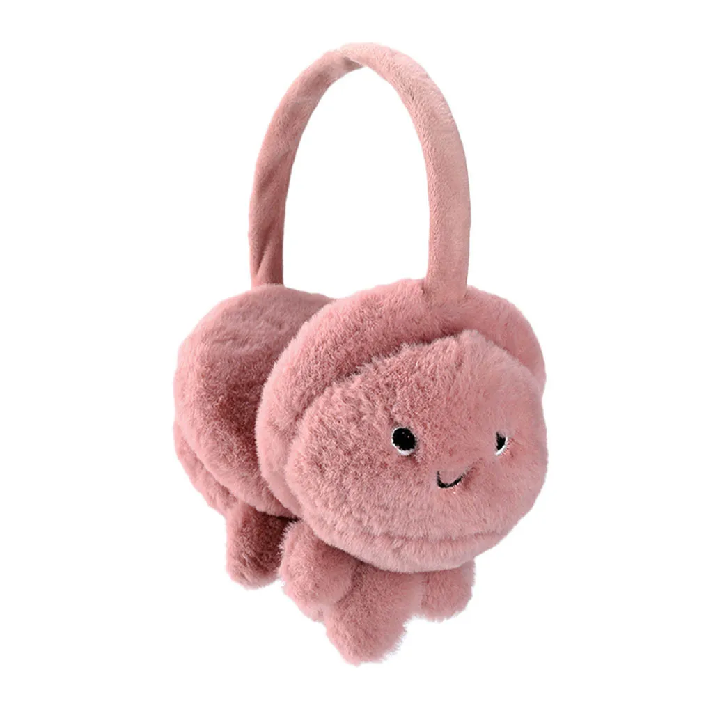 Новые милые зимние теплые наушники для девочек и мальчиков плюшевые с кроличьими