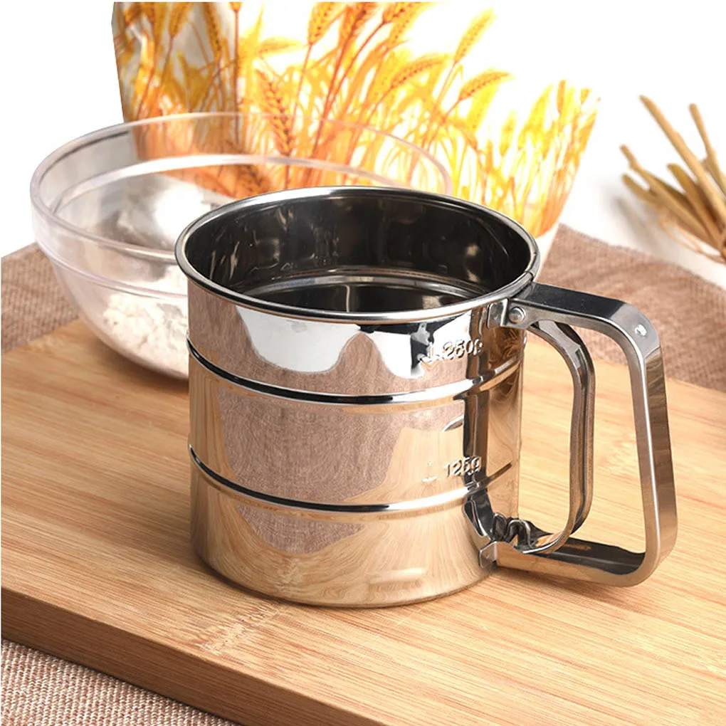 

Sieve Cup Powder Flour Sieve Cup Powder Mesh Knife Cake Baking Tools Pastry Tools For Cakes Decorating Pastry Tools Bakeware