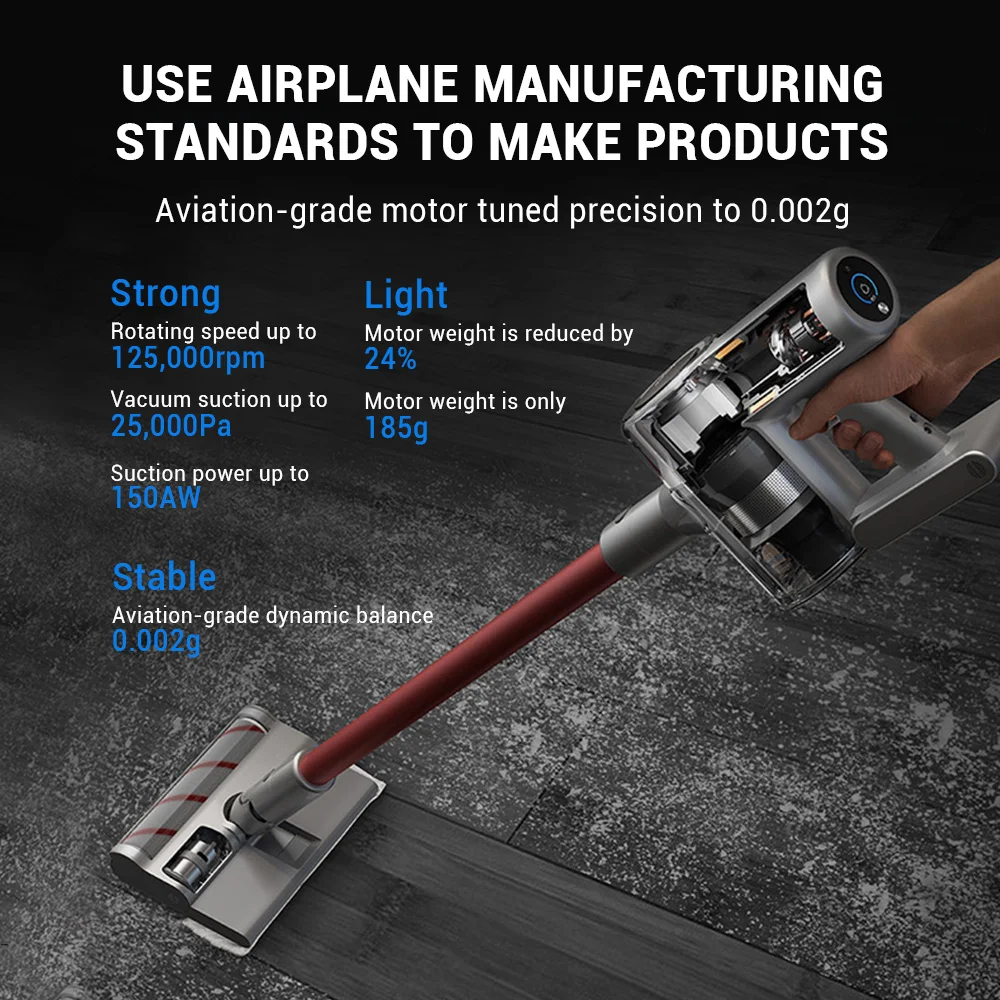 Ручной пылесос Dreame V11 с европейской вилкой 90 минут домашняя сухая и влажная