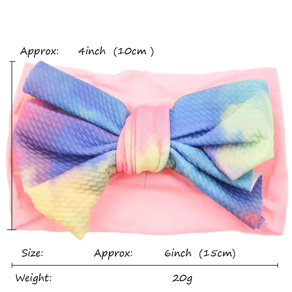 1 шт. тканевый бант с нейлоновые оголовья милые для волос маленькой девочки