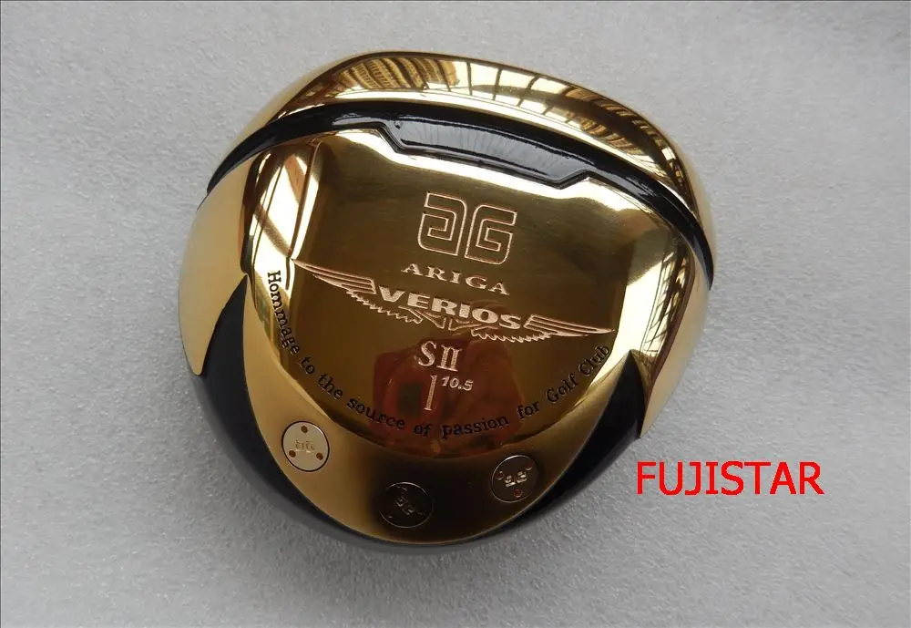 Ariga Verios Titanium Golf Driver Head Gold Colour Hi Cor