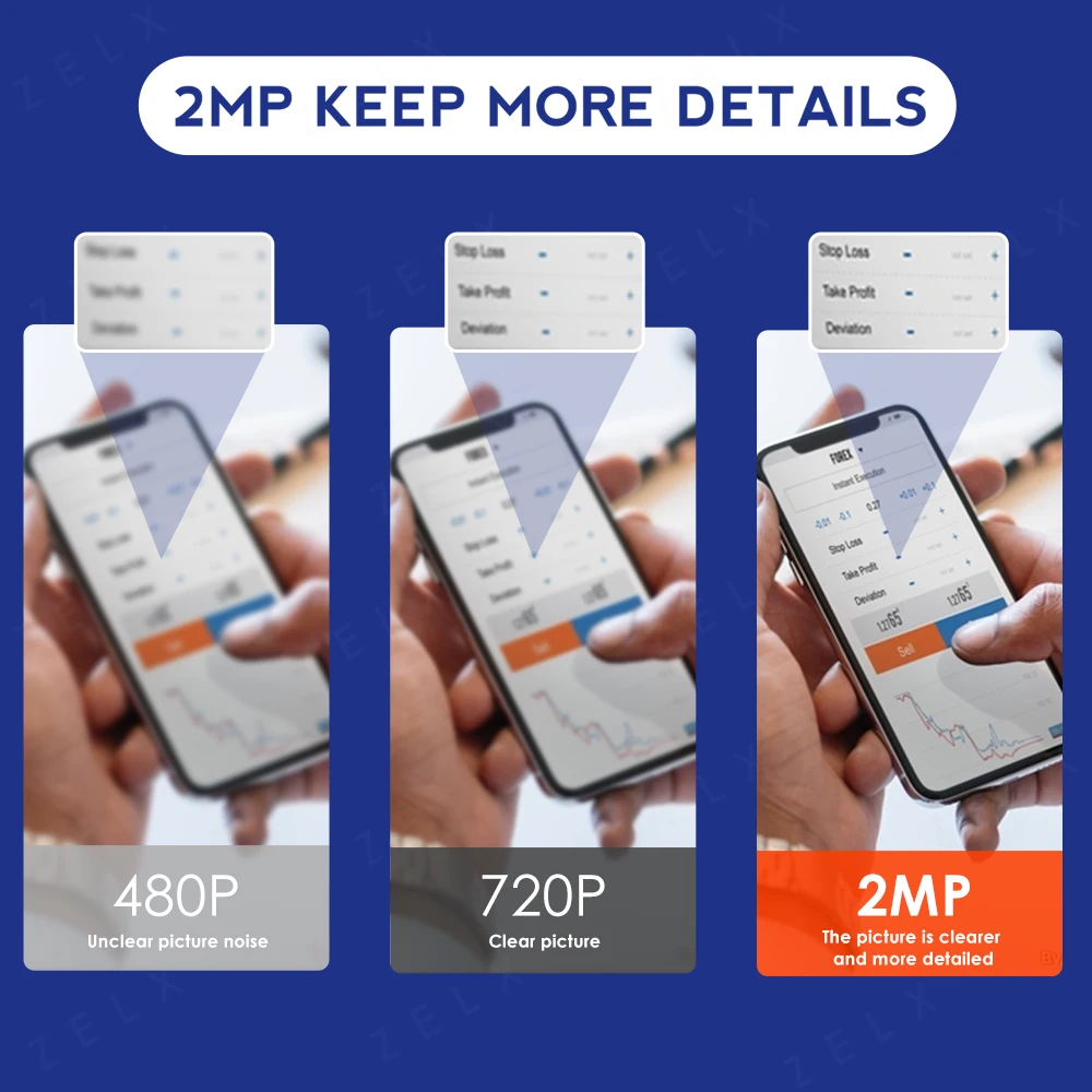 IP-камера видеонаблюдения с функцией ночного видения Wi-Fi 1080P 360 ° |