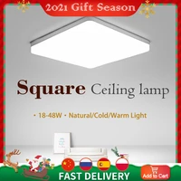 led ceiling lamp in square for living room natural light warmcold white modern home 48362418w for bedroom kitchen lighting