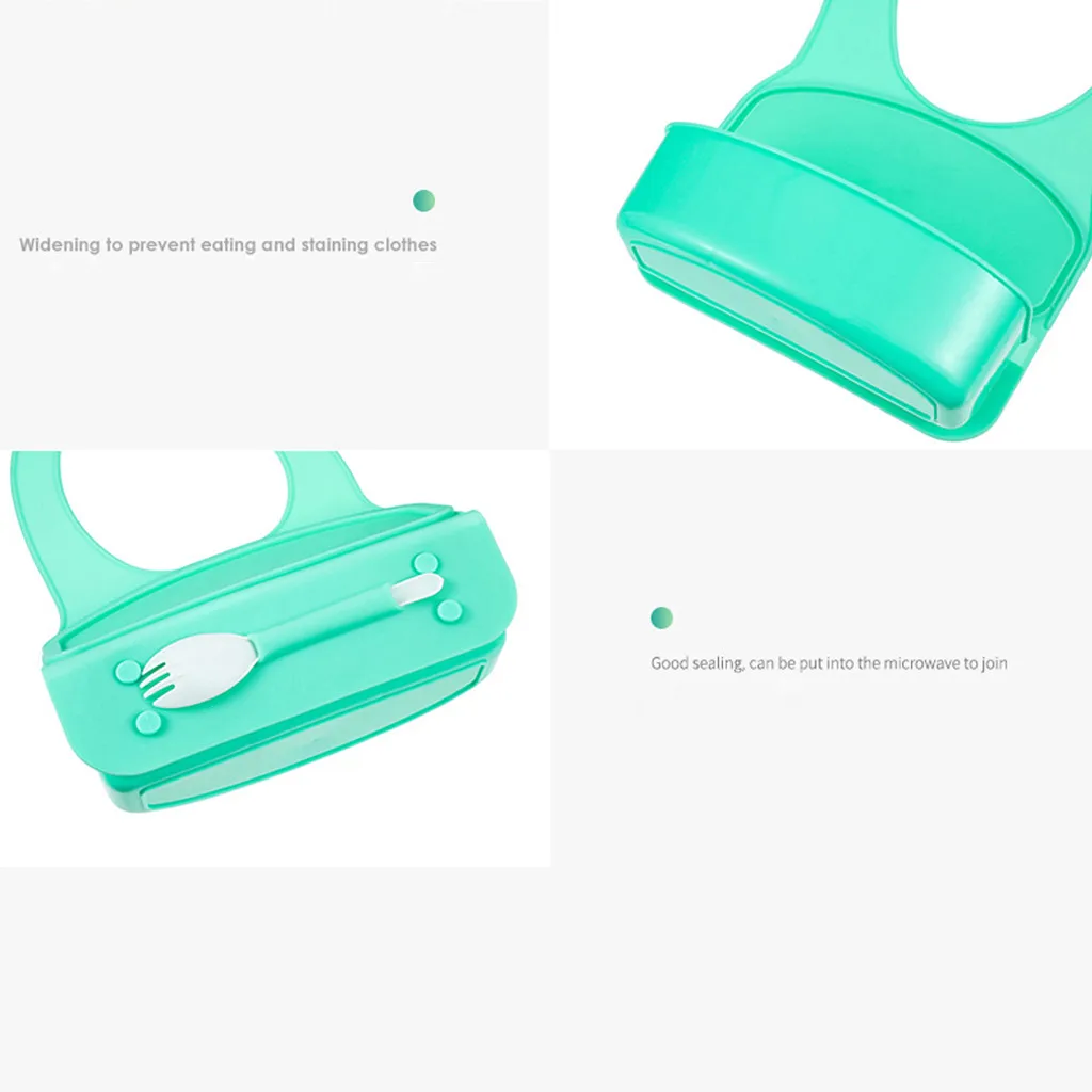 Детский Ланч бокс многофункциональный слюнявчик для детей от 6 месяцев до лет