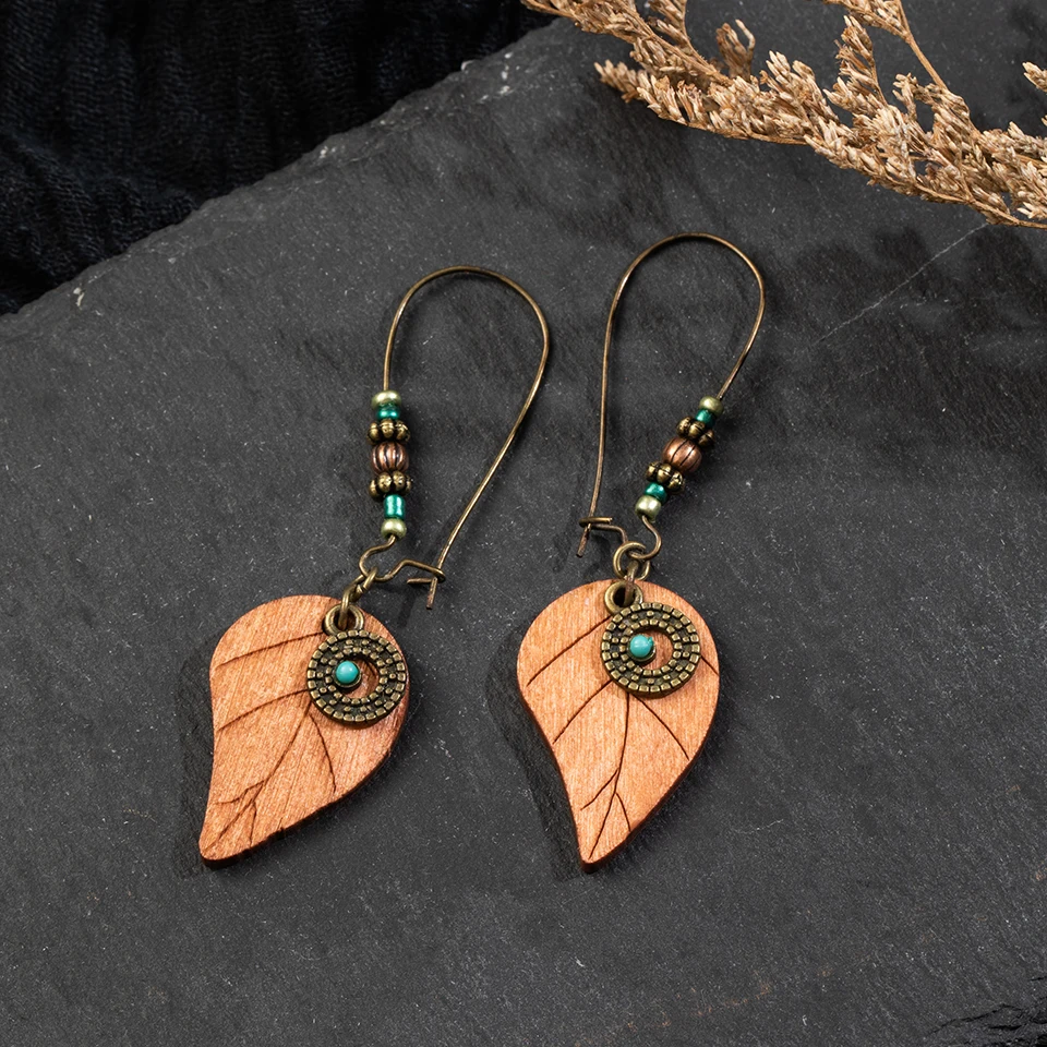 Винтажные бусы Boho Висячие модные серебряные геометрические длинные сережки для