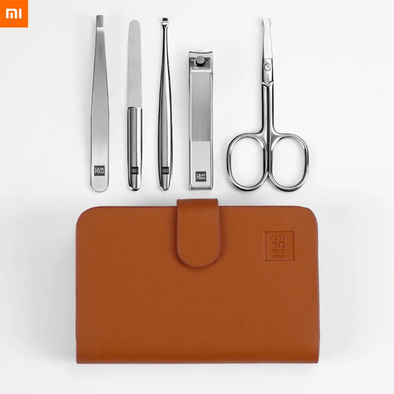 Новинка Xiaomi Mijia Youpin Huohou кусачки для ногтей из нержавеющей стали ножницы для красоты Пинцет ушной инструмент пилка для ногтей многофункциональный инструмент