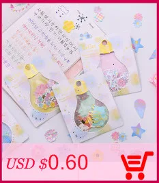 Милые животные прозрачные наклейки s Kawaii DIY украшения ручной дневник для счетов стикеры Скрапбукинг школьные канцелярские принадлежности 06484