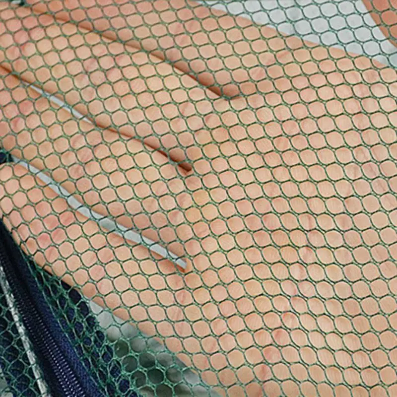 

Foldable Fishing Net Network Catcher Shrimp Fish Crab Baits Trap Cages Mesh Net Trap Cast Dip Cage 6 Holes Crayfish Nets