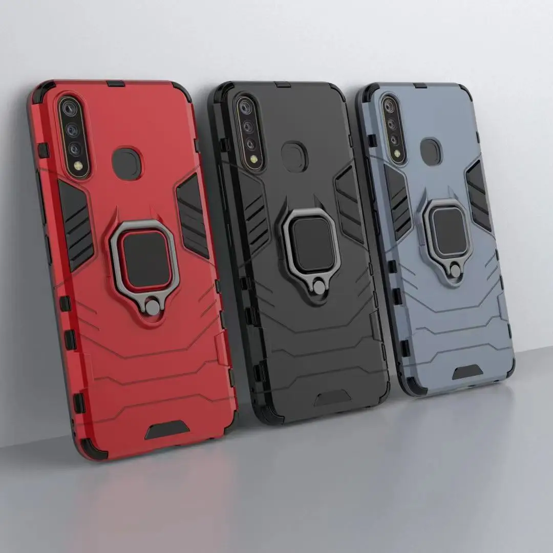 Чехол для VIVO X9 X9Plus X9SPlus магнитный автомобильный противоударный бронированный чехол с кольцом для телефона X20 X20Plus X21 X21I X23