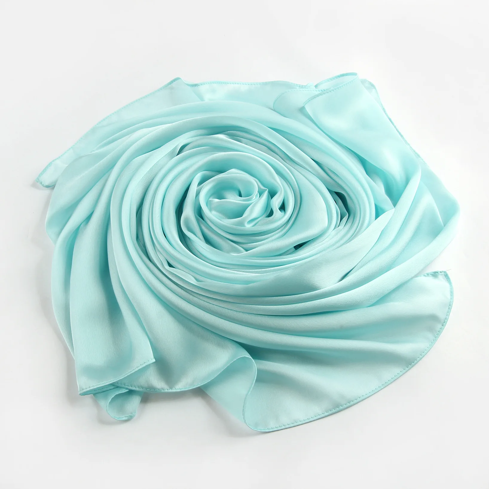 

2021 Spring Summer New Satin Scarves For Women Decorative Solid Color Shawl Fashion