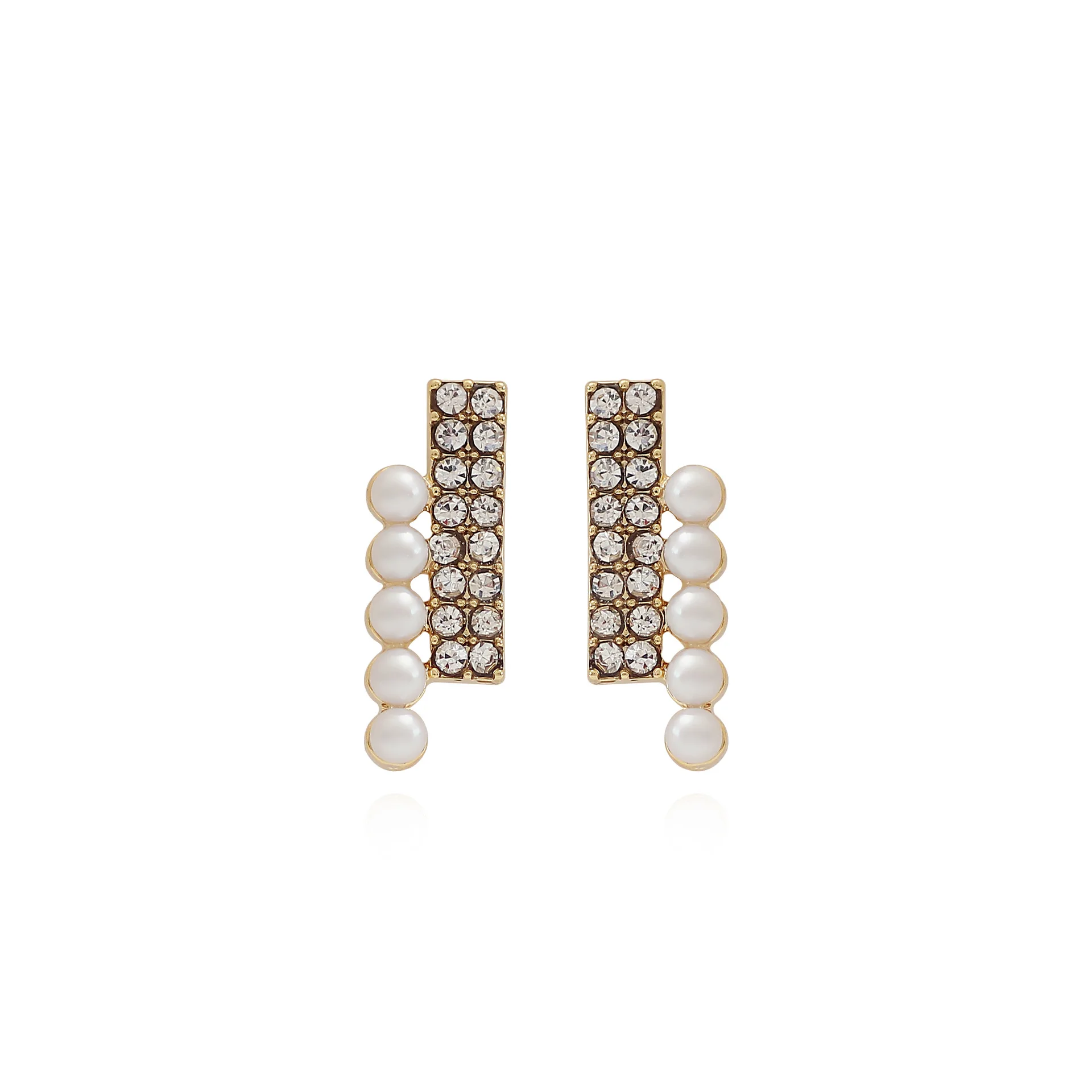 2021 простые имитация жемчужина Стразы Хрусталь короткий серьги со шпилькой для