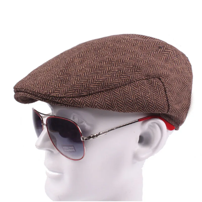 Мужские классические зимние теплые береты для вождения гольф кепка Повседневная