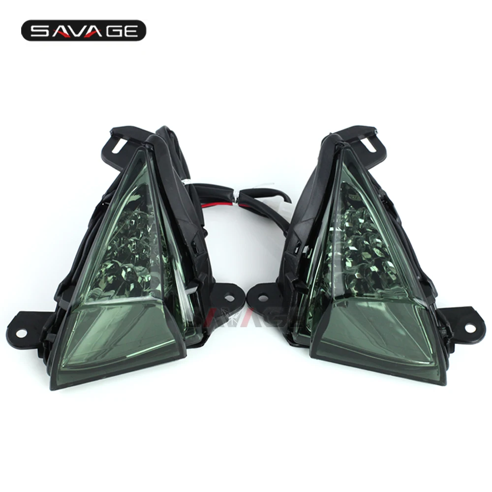 

Передняя светодиодная подсветка Солнечный свет указатель поворота для KAWASAKI ZX-14R ZZR1400 06-20/ CONCOURS 14 GTR1400 08-2020 мотоцикл поворотный светильник миг...