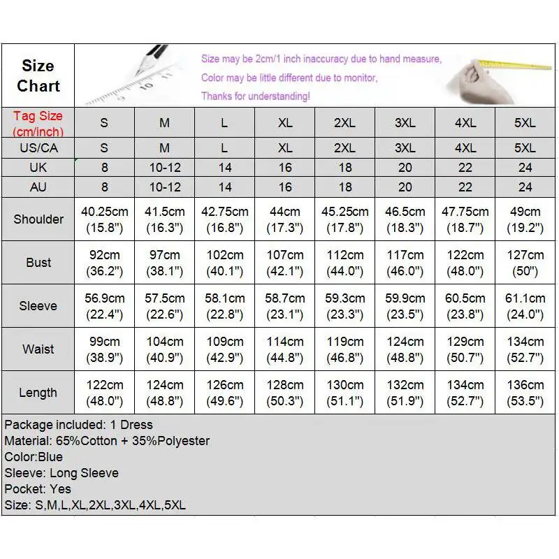 

Vintage Solid Kaftan Dress 2021 VONDA Stylish Women Autumn Sundress Casual Long Sleeve Demin Dress Maxi Vestido Robe Plus Size