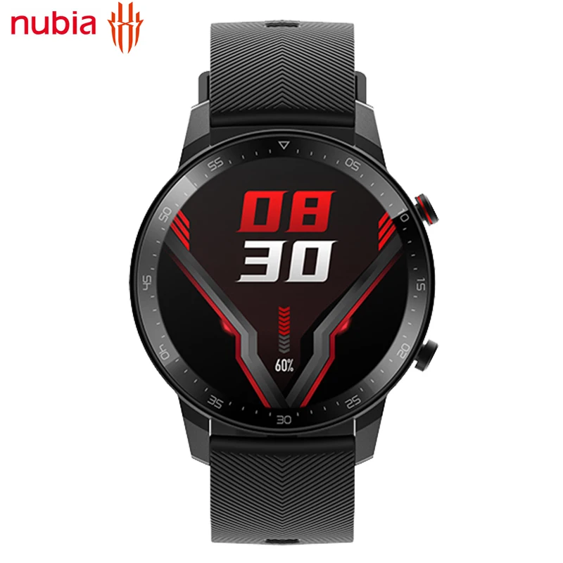 100% Оригинальные Смарт-часы Nubia Redmagic 1,39 дюймов 30g пульсометр кислород в крови 5ATM водонепроницаемые спортивные Смарт-часы для плавания