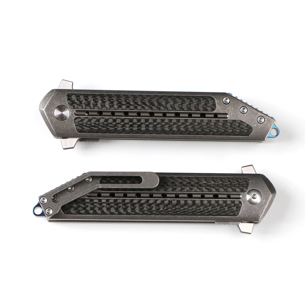 Begg Steelcraft Флиппер складной нож CF титановая ручка Открытый охотничий нож Походный инструмент альпинистский нож для фруктов