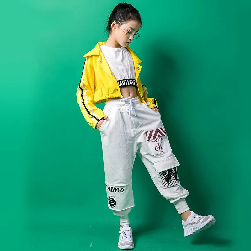 Одежда для бальных танцев Костюм в стиле хип-хоп девочек Свободная Детская