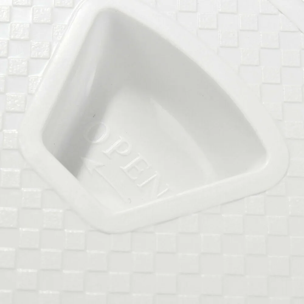 

6 Inch White Inspection Plate Boat Deck Screw Out Hatch Access Cover RV Weather-tight And O-ring Sealed Deck Plate