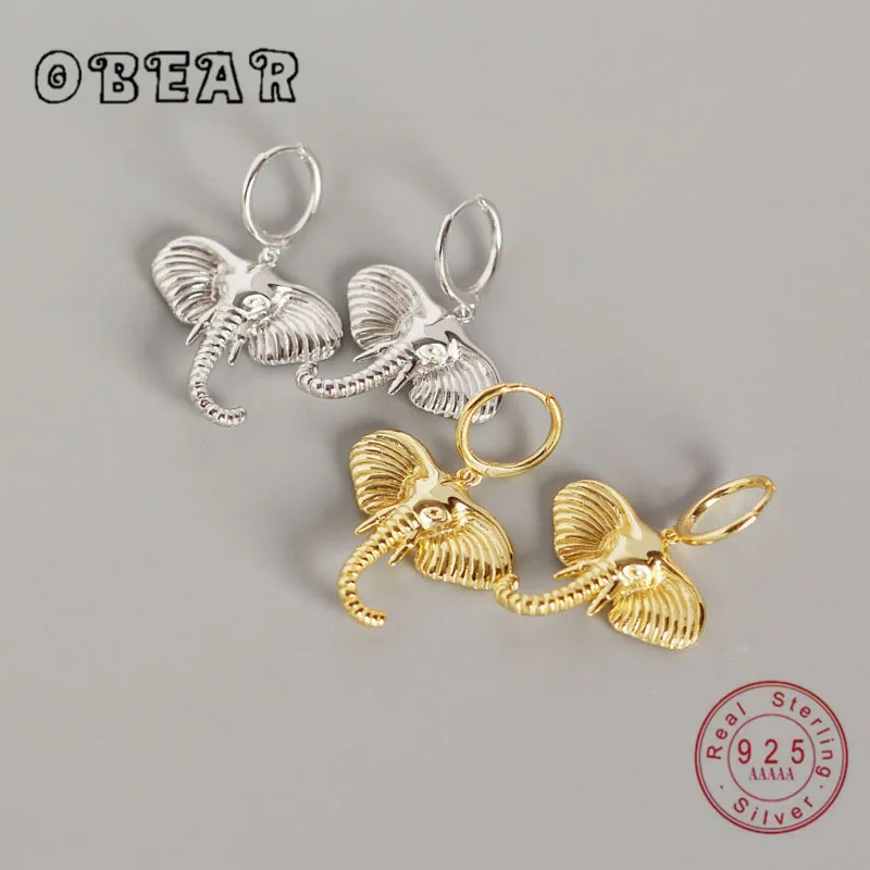 Женские серьги подвески OBEAR из 100% стерлингового серебра 925 пробы с изображением