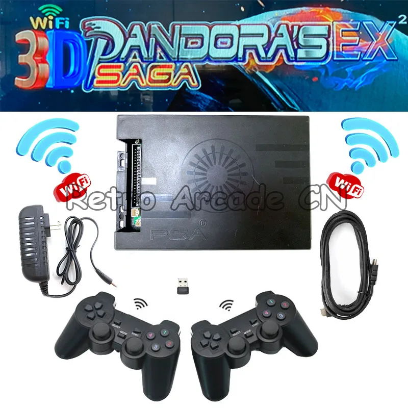 4 игрока 3D WIFI Pandora Сага EX 6800 в 1 Материнская плата комплект проводного и