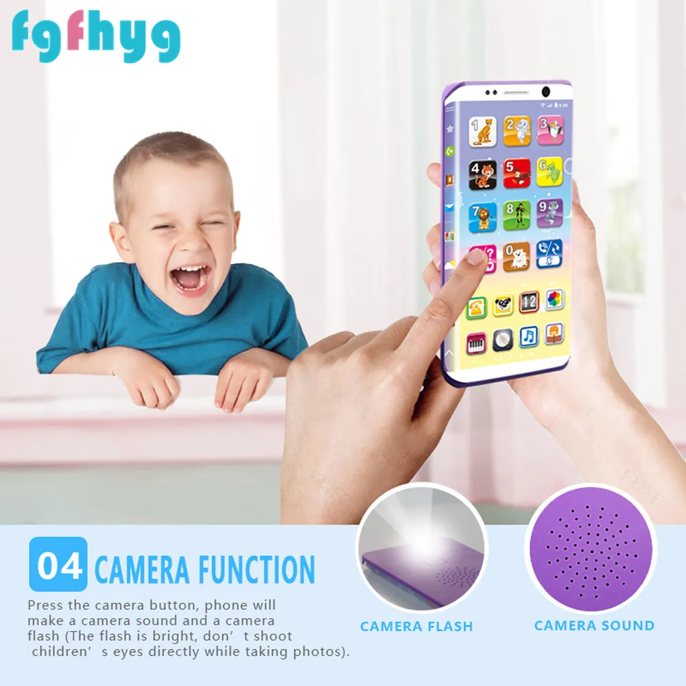 Детские игрушки 2020Top HotKids умный телефон с зарядкой игрушка музыка звук светильник