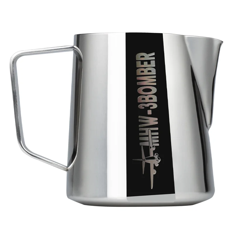 Jarras de leche de MHW-3BOMBER, Espumador de leche, ca&ntilde;o de cocodrilo, herramientas de acero inoxidable para Barista, accesorios de caf&eacute;, tirador de flor-5
