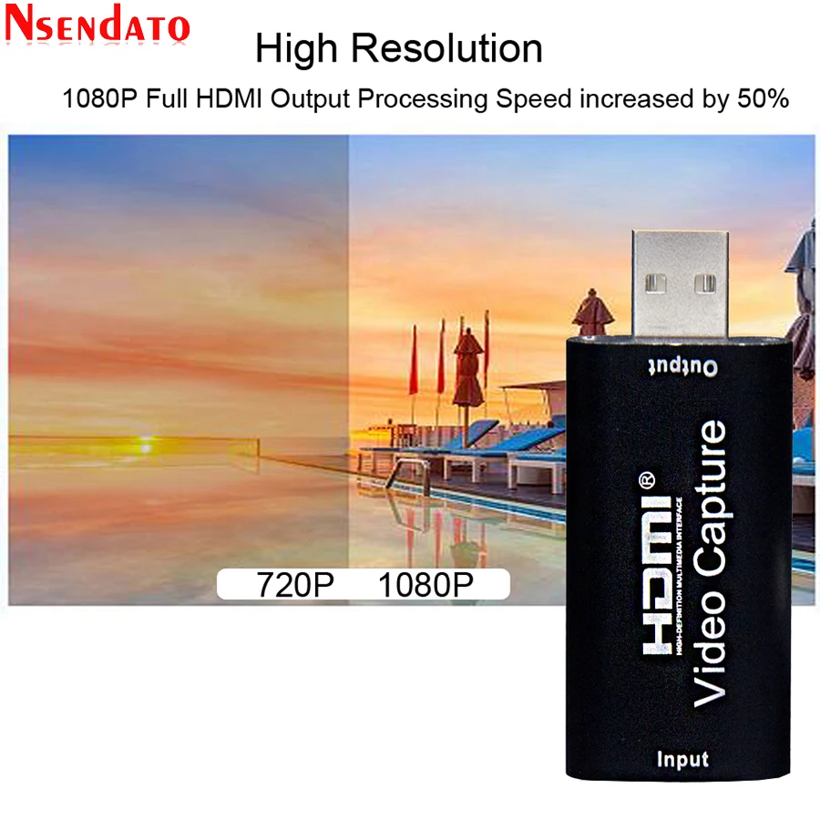 Карта видеозахвата 4K USB 2 0 HDMI записывающая коробка для PS4 игр DVD видеокамеры